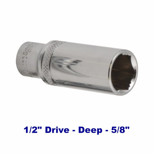 Kincrome K26194 - LOK-ON Deep Socket 5/8" 1/2" Drive